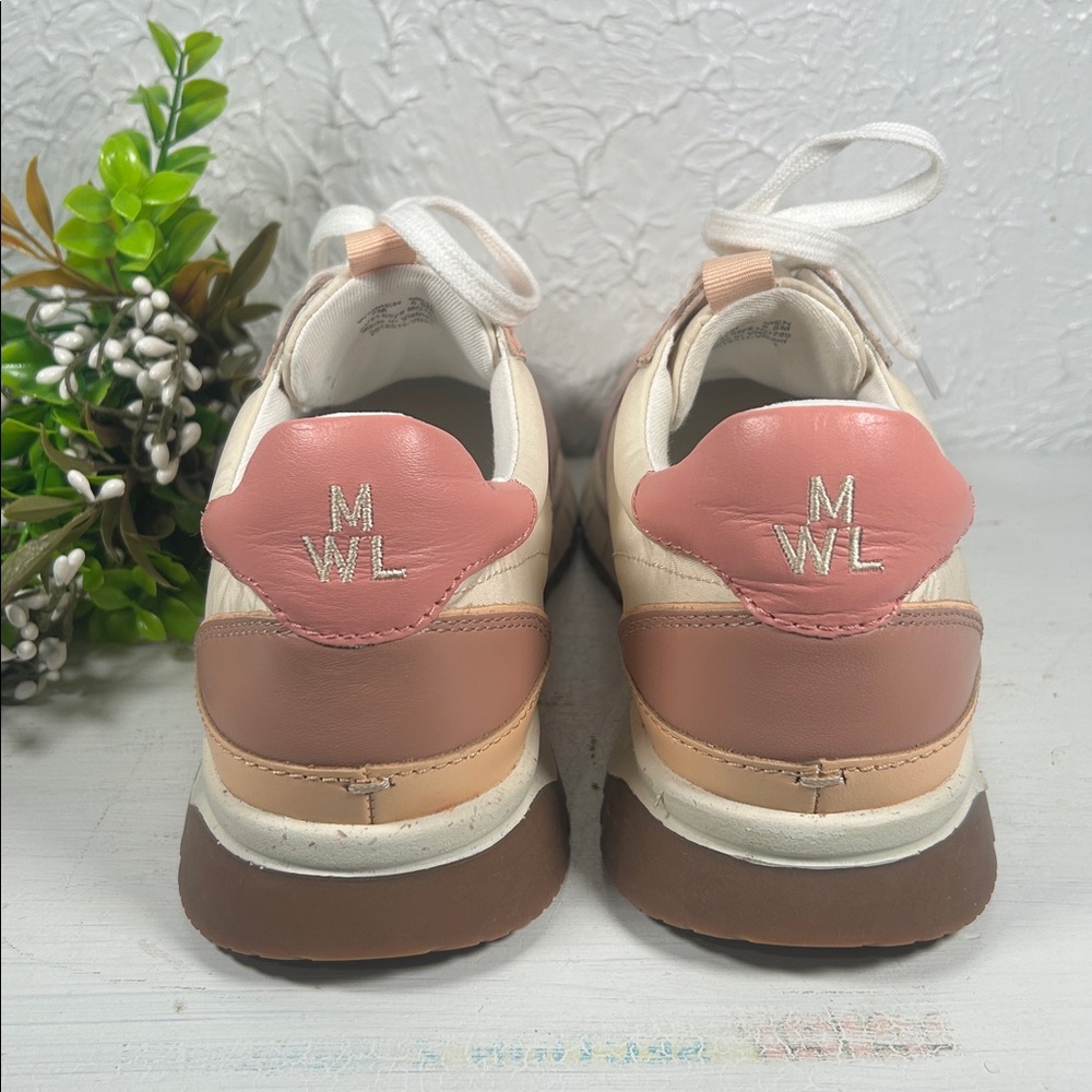 Madewell NWOT Kickoff Pink Cream Trainer Sneaker Madewell Athletic Shoe Size 7 - Picture 8 of 14